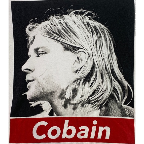 Kurt Cobain Shirt Womens Extra Small Spell Out Punk Rock Grunge Streetwear - Picture 2 of 8